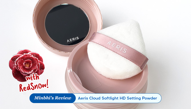 Review Aeris Cloud Spotlight HD Setting Powder with Redsnow: Bedak dengan Kandungan Bunga Khas Pulau Jeju!