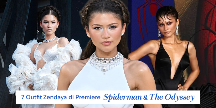 7 Outfit Zendaya di Premiere Spiderman dan The Odyssey: Tangan Dingin Law Roach Beraksi!
