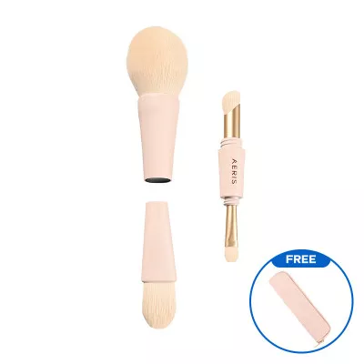 AERIS BEAUTE The Signature 4-In-1 Brush Pink