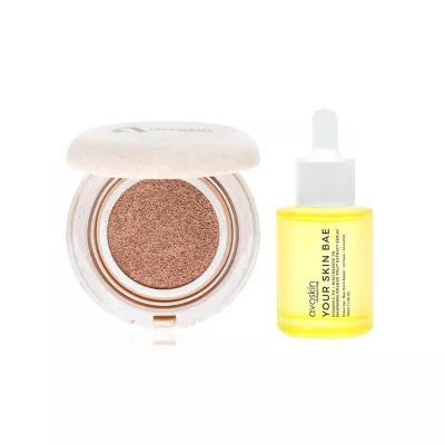 AVOSKIN YSB Hybrid Elixir Skin Radiant Perfect Cushion + YOUR SKIN BAE SERIES Vitamin C 3% + Niacinamide 2% + Mandarin Orange Fruit Exctract Serum