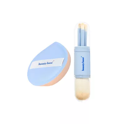 BEAUTYHAUL (BUNDLE) Pillow Puff + Travel Brush Set