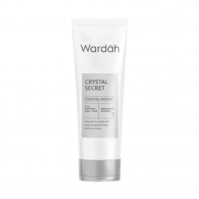 WARDAH Crystal Secret NMF Amino + AHA PHA Clarifying Foaming Cleanser 100 mL