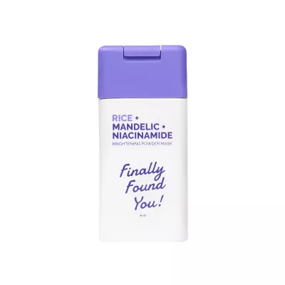 Finally Found You Rice + Mandelic + Niacinamide Brightening Powder Mask 50Gr