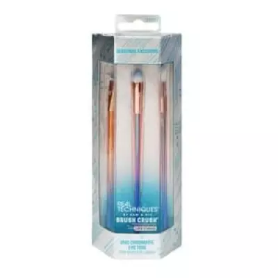REAL TECHNIQUES 1937 Brush Crush Duo Chromatic Eye Trio For Vivid Eye Looks