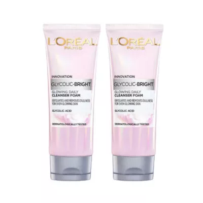 LOREAL PARIS Glyco Bright Foam Twin Pack