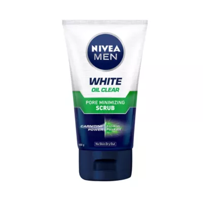 NIVEA [CLEARANCE SALE] - MEN White Oil Clear Pore Minimizing Scrub 100ml