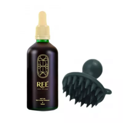 REE DERMA [Bundles] Scalp Massager & Hot Oil 100ml