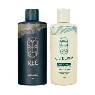 REE DERMA [Bundles] Cinnamon & Amino Acid Shampoo & Conditioner 250ml