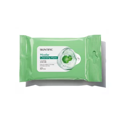 SKINTIFIC Centella Acne Care Micellar Cleansing Wipes