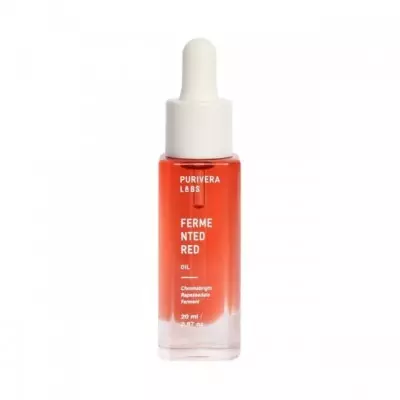 PURIVERA BOTANICALS Fermented Red Serum Oil - Whitening - Glowing - Vitamin C & Kojic Acid Natural Alternative