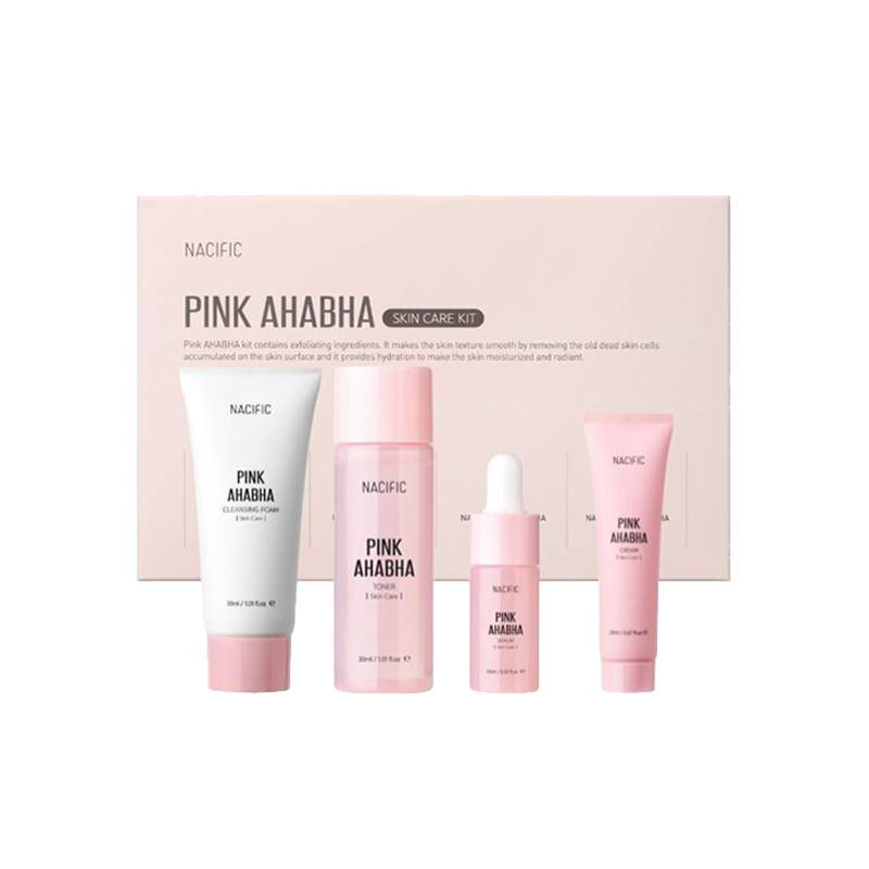 Promo Pink AHA BHA Kit FREE ONGKIR