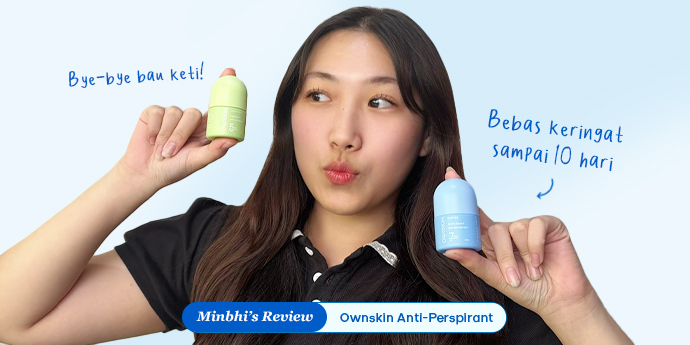 Review Anti-perspirant Ownskin: Dilengkapi Skin Barrier Protection, Ketiak Bebas Keringat Sampai 10 Hari