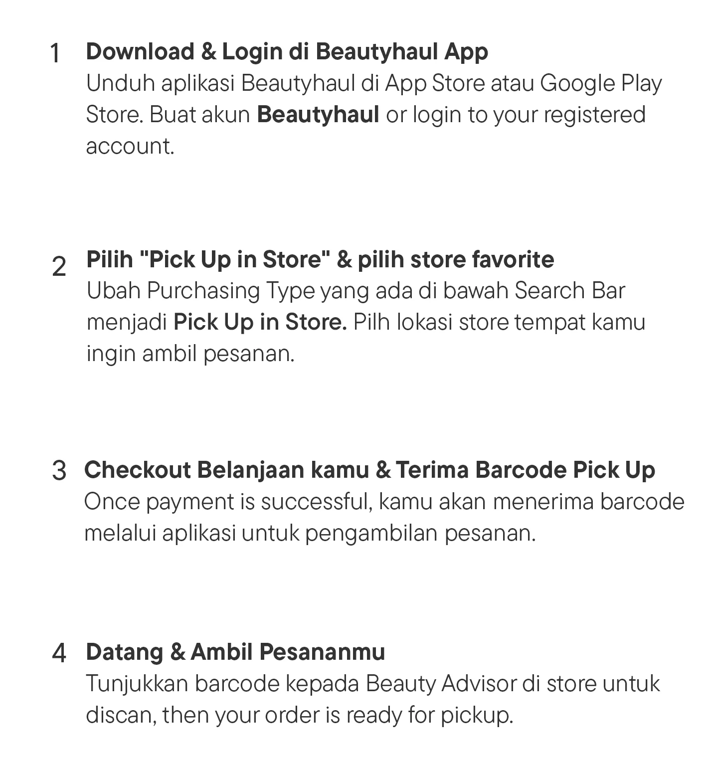 Langkah Pick Up In Store